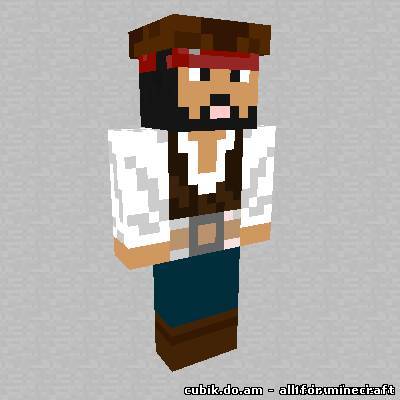 Скин Jack Sparrow для Minecraft